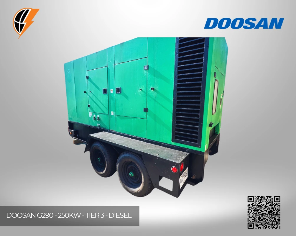 doosan g290 250kw tier 3 diesel rental grade power module