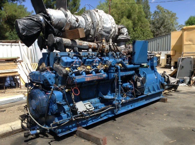 gs3498a caterpillar g399 gas 650kw genset