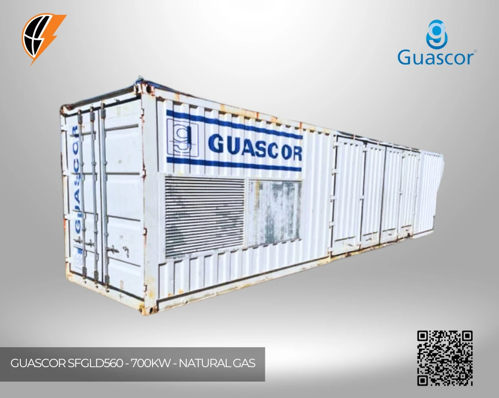 guascor sfgld560 700kw natural gas generator set