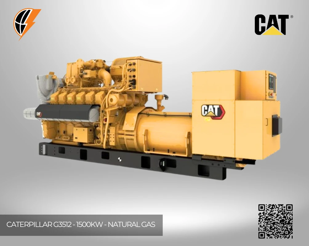 caterpillar g3512h 1500 kw natural gas generator