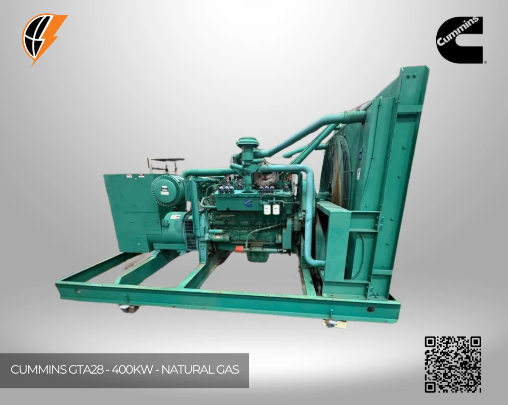 cummins gta28 400 kw natural gas open generator set
