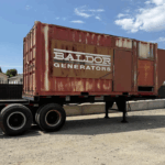 Trailer Mounted 20' Generator Container with Radiator and Accessories