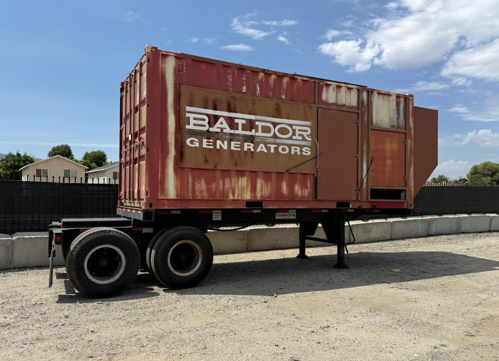 Trailer Mounted 20' Generator Container with Radiator and Accessories
